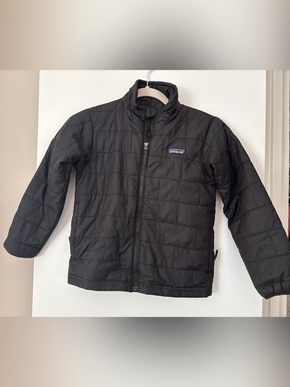 Patagonia Kids Black Quilted Packable Puffer Jacket